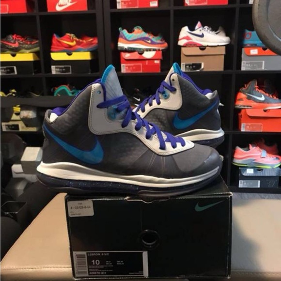 Nike Lebron 8 Summit Lake Hornets Size 10 - Picture 2 of 4